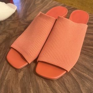 Everlane The Glove Mule ReKnit, Coral, 9.5